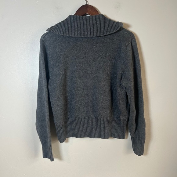 Tiara International Womens Embroidered Floral Zip Up Sweater Jacket‎ Size Large - Picture 3 of 3